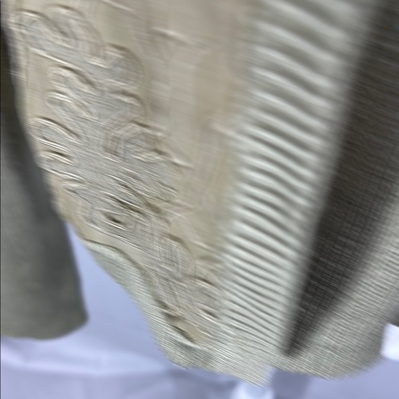 VINTAGE CARLISLE 100% SILK SAGE KNIT JACKET & TANK SET L - Picture 9 of 14